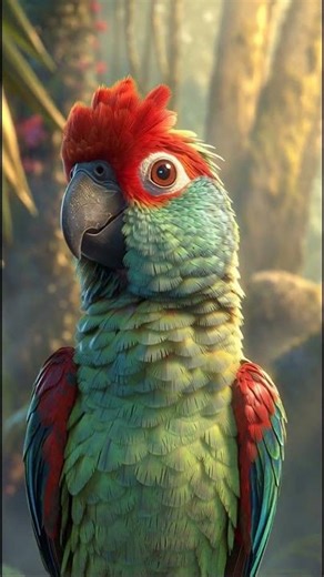 This Parrot Raises a Fan on Its Head Like a Cobra! 🦜