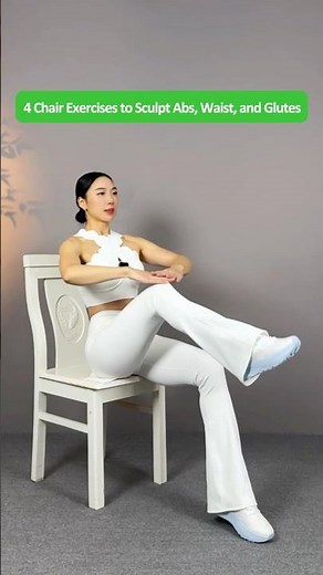 4 Chair Moves You Can Do Daily to Tone Your Abs, Waist, and Glutes Fast