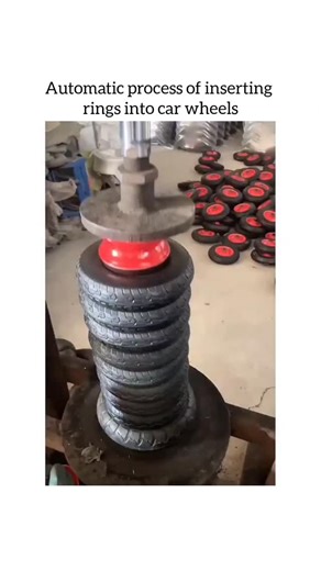 Engineering and Technology on Instagram: "The automatic process of inserting rings into car wheels typically involves a specialized assembly line with robotic arms and precision equipment. First, the wheel is positioned on a conveyor or fixture, and sensors ensure proper alignment. Robotic arms equipped with grippers or tools then pick the rings, which are usually made of metal or alloy, and carefully place them into the designated grooves or seats on the wheel. The process may include multiple