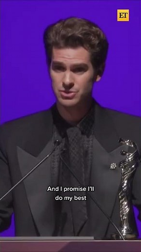 Andrew Garfield was IN TEARS during emotional acceptance speech #shorts