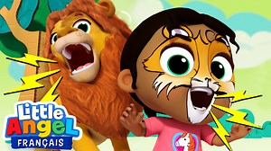 Bébé Louis et ses amis de la maternelle s'amusent beaucoup sur l’aire de jeux à imiter les cris et le comportement des animaux, comme le singe, le lion ou le lapin ! Peux-tu aussi imiter les cris des animaux ? #comptines #bébélouis #littleangelfrançais | Little Angel - Français