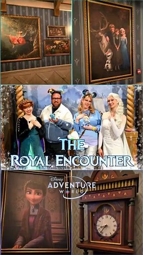 Meeting Anna and Elsa - The Royal Encounter in Disney Adventure World