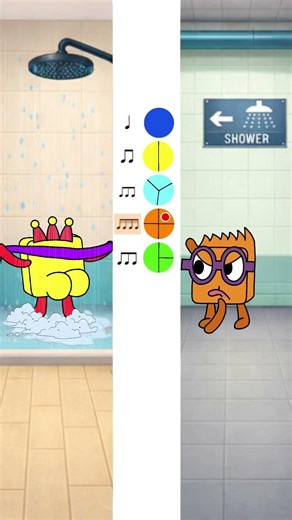 shower queue Sprunki OC Numberblocks
