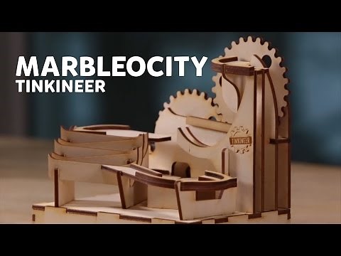 DIY Laser-Cut Wooden Marble Run: Marbleocity
