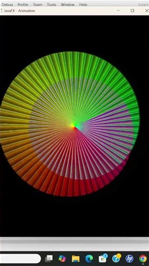 Hypnotic Spiral Animation in JavaFX #shorts