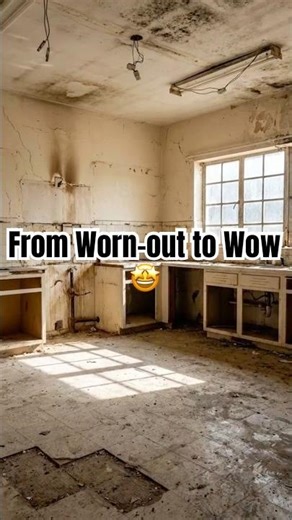 Luxury Kitchen Transformation | From Ruined to Marble Masterpiece ✨🔥