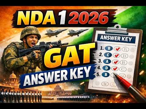 NDA 1 2026 Answer Key | GAT Full Solution 🔥 Expected Cut Off #nda2026 #nda1gatanswerkey #nda12026