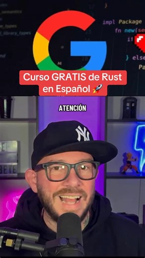 6.3K views · 234 reactions | El mejor curso de Rust es GRATIS ¡y es de Google!  #google #rust #developer #dev #programming | Javiwebdesign | Facebook