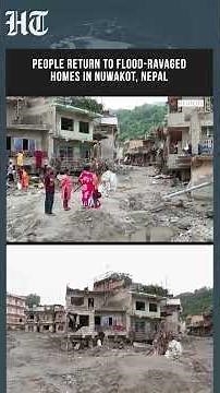 People Return To Flood-Ravaged Homes In Nuwakot, Nepal As Recovery Begins | #shorts