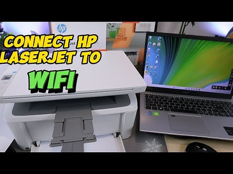 How To Connect HP LaserJet To WIFI Network With Computer !!