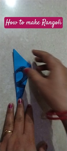 How to make easy Rangoli DIY #beautiful #rangoli #making #design #shortvideo .