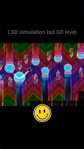 this level is absolute rainbow vomit #geometrydash #gd #fyp