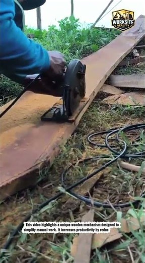 Clever Wooden Mechanism That Saves Time and Effort