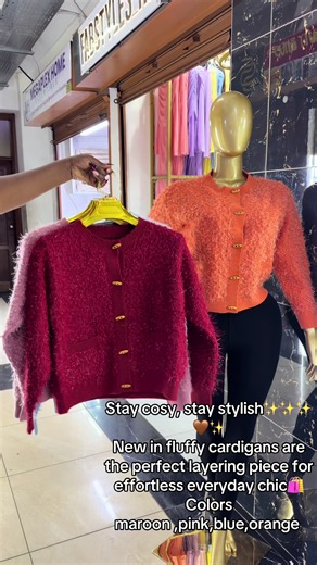 Fluffy Cardigans for Women – Cozy Everyday Layering (Ksh.2000)