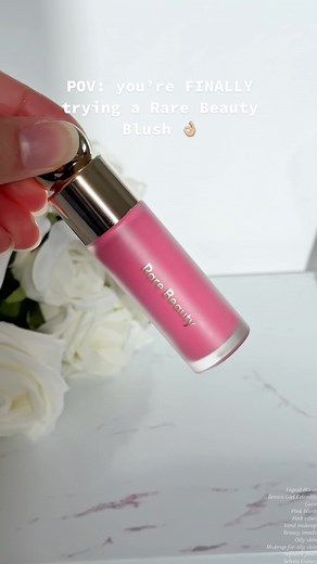 Rare Beauty Blush Grace Review on Medium Skin Tone