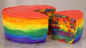 How to Make a Double Rainbow Cake! Gemma's Bigger Bolder Baking Ep 57 (FIRST BIRTHDAY EPISODE)