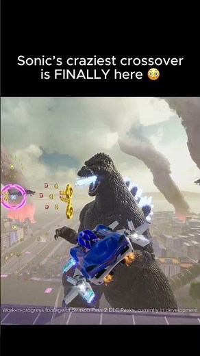 Sonic’s CRAZIEST crossover with Godzilla! @sonicthehedgehog