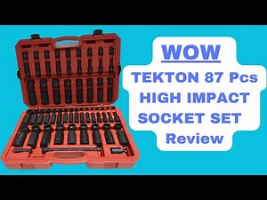 TEKTON 1/2 INCH DRIVE SIX POINT IMPACT SOCKET SET Review