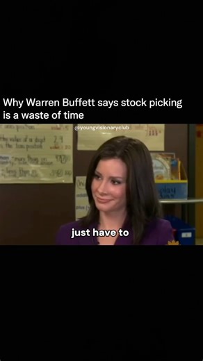 Young Visionary Club on Instagram: "Warren Buffett believes investing in individual stocks is a waste of time for most people because it requires exceptional skill, emotional discipline, and constant effort to beat the market. The average investor competes against professionals with better data, teams, and experience, making consistent outperformance unlikely. Buffett argues most people are better off owning low-cost index funds, which capture overall economic growth, reduce mistakes driven by e
