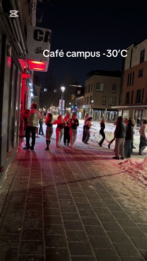 #fire #cafe #campus #igloofest #freezing