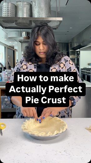 How to make Actually Perfect Pie Crust, from start to finish. Bookmark this post for all your pie crust needs for Thanksgiving and beyond — this recipe from @shilpauskokovic is easy to work with, very forgiving, and bakes up stunningly flaky in any pie. You can also find the full recipe linked in our bio. | Bon Appétit Magazine