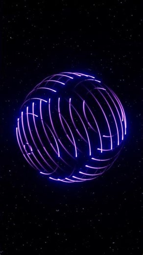 Evilgit's Pulsating Sphere Loop #abstractart #animation #scifi #blender #space #pulse #glow #stars