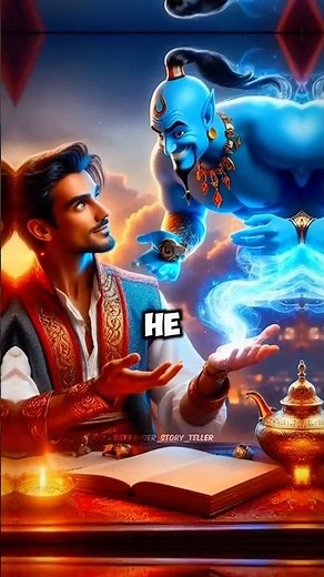 If You Had 3 Wishes, What Would They Be? Aladdin’s Story! 🤔✨ #shorts #strangerstoryteller
