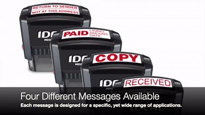 IDEAL Self Inking Stamp – Return to Sender, NOT at This Address – Red Ink, Impression Size 9/16” x 1-1/2”