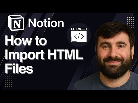 How to Import HTML Files in Notion | Quick Tutorial 2025