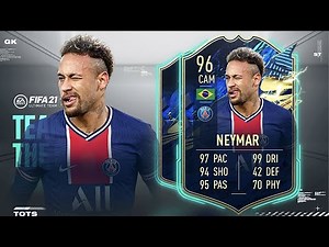 FIFA 21: NEYMAR JR 96 TOTS PLAYER REVIEW I FIFA 21 ULTIMATE TEAM