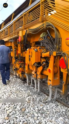 Why Do Machines Lift Railway Tracks? | Railway Track Tamping Machine Explained | #shorts