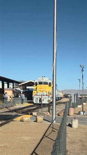 union pacific gp30 backs into the boulder yard in Nevada