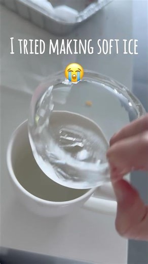 Tried making soft ice.. #softIce #spongeIce #fail #fypシ