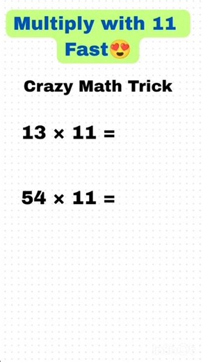 Multiplication trick to make mathematics Fun & Easy! #maths #mathematics