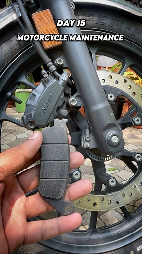 805K views · 7K reactions | Day 15: Motorcycle Maintenance | How to check brake pads and brake shoes of motorcycle? #motorcyclemaintenance #motorcycle #tutorial #brakes | KLRider | Facebook
