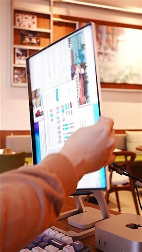 16-inch Portable Monitor + Mac Mini = The Perfect Portable Workstation #portablemonitor #macmini