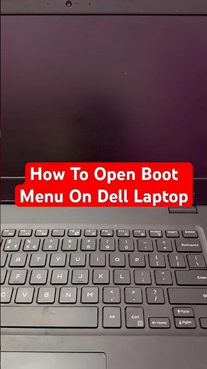 Dell Latitude 3490 Open Boot Menu - How To??