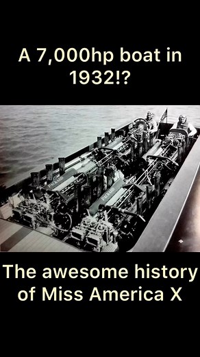 Kevlar Bike on Instagram: "Gar Wood’s Miss America X boat made more than 7,000hp in 1932 and became the first boat to exceed 120mph. Going that fast in a modern v-hull boat is terrifying today let alone 90 years ago! 10,000ci of blown Packard V12s powered this beautiful monster to world domination for two years straight in ‘32 and ‘33. This is the quick story! #garwood #woodboat #woodenboat #antiqueboat #boat #classicboat #powerboat #detroit #speedboat #boatbuilding #craftsmanship #chriscraft #p