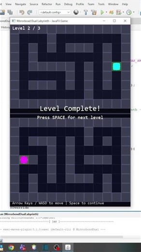 This JavaFX Game Controls TWO Worlds at Once | Mirrorbond #shorts