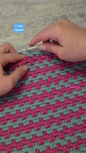 Crochet Pattern For Beginners | 1 row repeat #crochettutorial #easycrochet #knitting #crochet