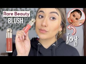 RARE BEAUTY LIQUID BLUSH JOY BY SELENA GOMEZ REVIEW | FIRST IMPRESSIONS, WEAR TEST *Long Lasting? 🤔*