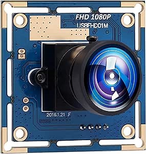 USB Camera Module High Speed VGA 100FPS USB Camera with 170 Degree Fisheye Lens Full HD 1080P Webcam,Plug&Play Free Drive USB 2.0 Camera for 3D Printer Camera,Industrial,Robot,ATM