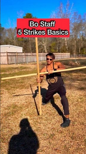 Bo Staff Basic 5 Strikes Tutorial! #taekwondo #shorts