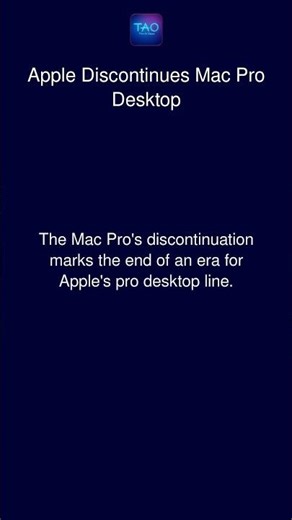 Apple Discontinues Mac Pro Desktop