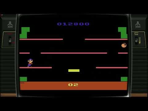 Mario Bros. (1983) Atari 2600 Gameplay | Classic Arcade Port