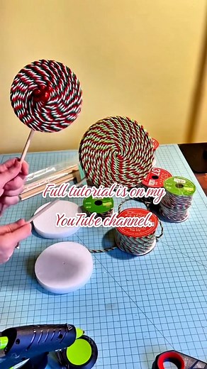 Sweeten up your holiday decor with these fun DIY lollipops. 🍭 They’re perfect for Christmas or any season you want a pop of color. You can watch the full tutorial on my YouTube channel. So head over to my channel and let me show you exactly how to make them. Come craft with me! #ChristmasCrafts #DIYChristmas #ChristmasDecorations #ChristmasDecorating #FunCrafts | Tina's Country Door