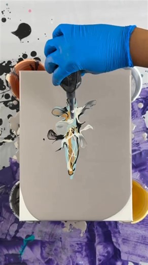 13K views · 115 reactions | I am still thinking of different ways to use my air puffer but these have been so much fun to create! #acrylicpouringart #acrylicpouringartwork #fluidacrylicpainting | DeniseArtNook | Facebook