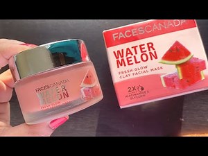 *New Launch* Faces Canada Water Melon Fresh Glow Clay Facial Mask | Review