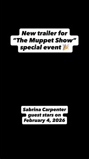 The new trailer has been released for the return of “The Muppet Show” special event 🎥 It will air on ABC and Disney on February 4, 2026 🎉 #themuppetshow #themuppets #sabrinacarpenter | Doctor Disney