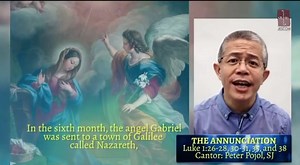The Annunciation In the sixth month, the angel Gabriel was sent to a town of Galilee called Nazareth, to a virgin betrothed to Joseph, and the virgin’s name was Mary. Hail, favored one, the Lord is with you. Mary, do not be afraid, for you have found favor with God. Behold, you will conceive in your womb and bear a son, and you will call him Jesus... The angel said, “The Holy Spirit will come upon you, and the power of the Most High will overshadow you...” Then Mary said, Behold, I am the handma